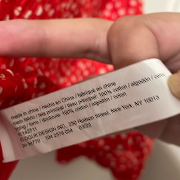 NWT ELOQUII Red Polka Dot Mini Skirt Tiered Ruffle Elastic Waist Size 26 Disney - Picture 10 of 11